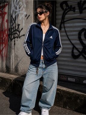✨ ADIDAS 3 STRIPE TRACK JACKET ✨
